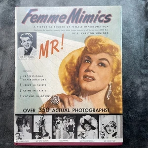 Femme Mimics Pictorial Record of Female Impersonation E Carlton Winford 1954 - Foto 1 di 19