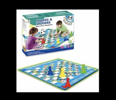 Giant Snakes & Ladders Game 2-4 Players 70X54X0.3CM Fun Family Board Game Gift - Image 1 of 4