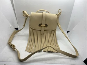 Bolso Bandolera Dooney & Bourke Lulu Fiona Cuero Tostado con Flecos - Imagen 1 de 24