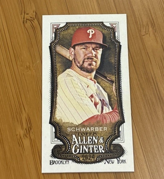 Kyle Schwarber 2024 Topps Allen & Ginter Mini SP #306 Philadelphia Phillies - Image 1 of 1