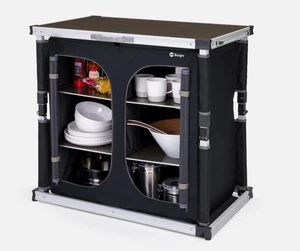 Berger Tampere Kofferbox/ Campingschrank faltbar M Aluminium Schwarz NEU OVP - Bild 1 von 4