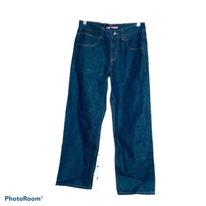 Tommy Hilfiger Boy's Denim Jeans Dark Wash Straight Size 16R - Picture 1 of 4
