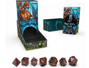 Vaso Portátil Torre Dados Campaña con 7 Dados Poliédricos D&D Nuevo en Caja - Imagen 1 de 1
