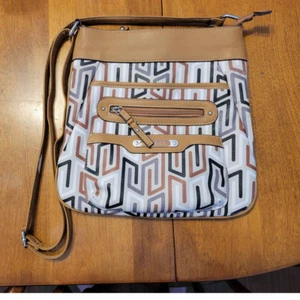 Rosetti Handtasche hellbraun Grafik - Bild 1 von 4