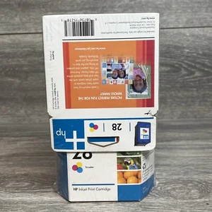 Genuine HP 28 Tri-Color Printer Ink Cartridge LOT OF 4 Sealed EXPIRED May 2008 - Picture 1 of 6
