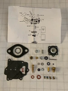 1935-49 JEEP ZENITH 1310 MODEL 1 BARREL SIDE DRAFT CARBURETOR REBUILD KIT - NEW - Foto 1 di 1