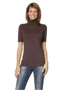Arizona Business Polo Neck Short Sleeve Brown Jumper S/M & L/XL / 653 - Picture 1 of 1