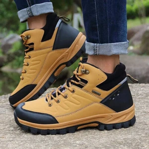 Winter Warm Plush Men's Snow Boots Non-slip Walking Boots Waterproof Ankle Boots - Picture 1 of 17