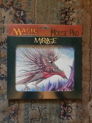 RARE MAGIC THE GATHERING MTG MIRAGE MOUSEPAD FACTORY SEALED NEW WOTC 1996 - Image 1 of 2
