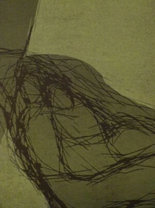 ANTJE WICHTREY xilografía a color "abrazo" firmado a mano - Imagen 1 de 1
