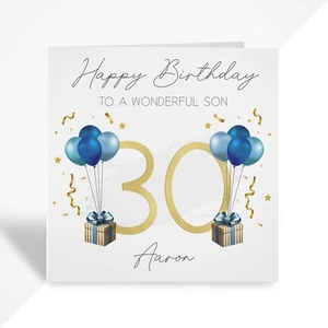 30th Birthday Card – Son Grandson Brother Husband Friend Nephew - Gift for Him - Picture 1 of 6