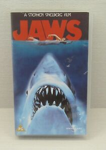 Jaws - Roy Scheider - Robert Shaw - Richard Dreyfuss - PAL VHS Video Tape