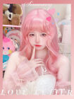 Japanese Harajuku Wigs Princess Lolita Pink Curly Hair Womens Cosplay Hairpiece