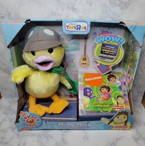 Nick Jr Wonder Pets 10" Ming-Ming Plush Plus Computer game- New Fisher Price Cover