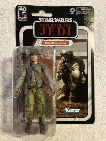 Kenner Star Wars Return of The Jedi 40 Black Series Rebel Commando Damaged Card Cover