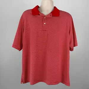 Polo de golf Palm Beach Performance para hombre talla L rojo SS ropa deportiva informal - Imagen 1 de 5