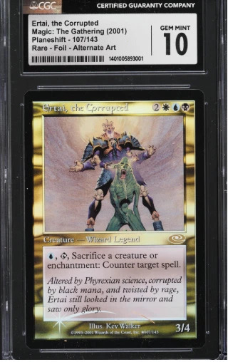 Ertai, The Corrupted FOIL - Alternate Art - PLANESHIFT - CGC 10 POP 3 - Image 1 of 1