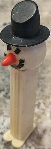 Vintage weißer Schneemann PEZ Spender Made in Yugoslavia - Bild 1 von 8