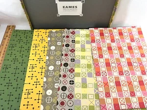 230159 Home EAMES TEXTILMUSTER BRIEFPAPIER SAMMLUNG Box Set NEU - Bild 1 von 10