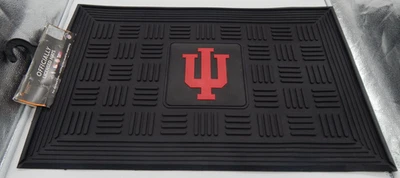 Indiana Hoosiers Medallion New W/Tag Rubber 19x31 Licensed NCAA Door Mat Fanmats - Image 1 of 4