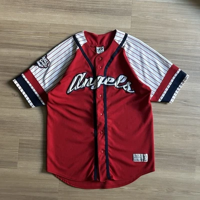 Vintage 90s Anaheim Angels Dynasty Baseball Jersey Mens Medium MLB  - Image 1 of 4