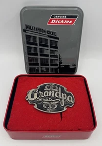 Vintage Dickies 1988 Siskiyou “Grandpa” Belt Buckle – A-80 Made in USA Pewter - Picture 1 of 1