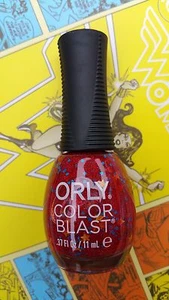 ORLY Wonder Woman Nail Polish Red Blue Glitter Gold Stars Walgreens Exclusive LE - Picture 1 of 2