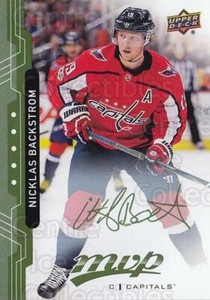 2018-19 Upper Deck MVP Green Script #186 Nicklas Backstrom
