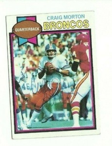 Craig Morton 1979 Topps signed auto autographed card Broncos