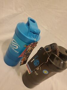 2 SmartShake ORIGINAL2GO - Neon Blue - 20oz Smart Shake Shaker Bottle Cup