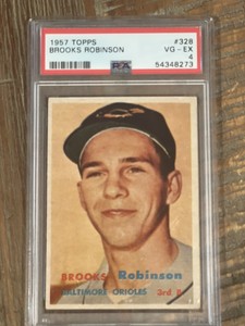 1957 Topps - Scarce Series #328 Brooks Robinson (RC)