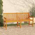 Weather Resistant Garden Bench Patio Wooden Seat Outdoor Furniture W/ Oil Finish