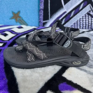 Size 7 - Chaco Z/1 Classic Sandals J105540 White Gray Black Monochrome Women’s - Picture 1 of 7