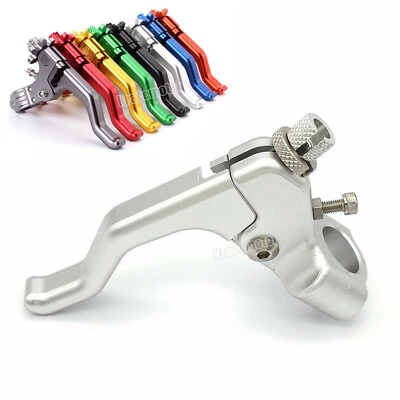 CNC Universal Short Motorcycle Dirt Bike Clutch Lever Stunt 1 Finger Easy Pull Foto 1 de 4