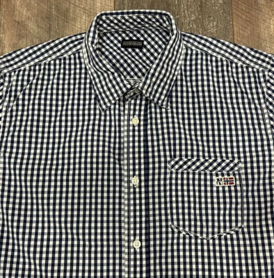 Camisa Napapijri Geographic Cuadros Guinga En muy buena condición Calce Ajustado - Grande Foto 1 de 4