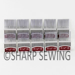100 AGUJAS #10/70 BALLPOINT 16X257 16X231 JUKI DDL-555 5550 8100 8300 8700 9000 - Imagen 1 de 1