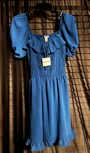 Charlotte Russe Juniors Blue Mini Dress - Picture 1 of 1