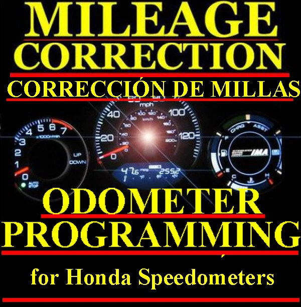 Honda Motorcycle Speedometer Instrument Gauge Cluster Mileage Odometer PROGRAM - Image 1 of 1