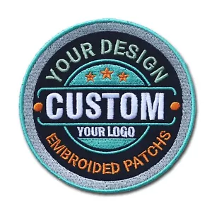 Custom Embroidered Logo Patch, Personalized Logo Patches, Logo Iron On Patch - Picture 1 of 10