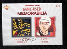 2021 President's Choice Solitaire Series 20 1/1 Pavel Bure HOF 00em