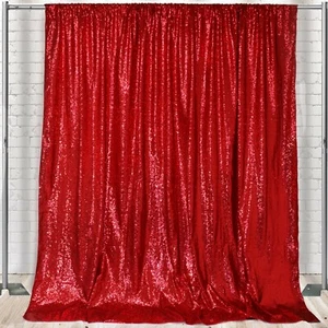 Glitz Sequin on Taffeta Drape/Backdrop 10ft x 104 Inches, Backdrops for Weddings - Picture 1 of 31