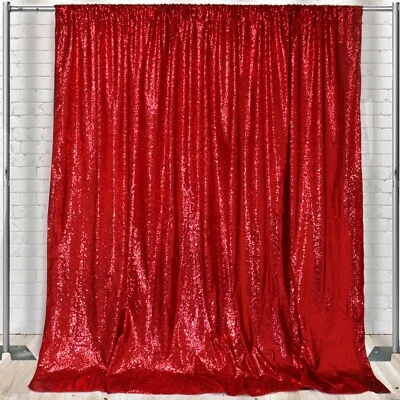 Glitz Sequin on Taffeta Drape/Backdrop 10ft x 104 Inches, Backdrops for Weddings - Image 1 of 4