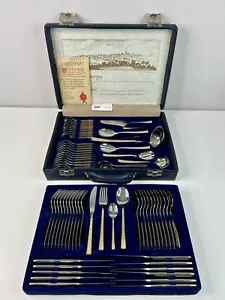 Solingen Germany 24Kt Gold Plated Cutlery 70 Pc Set In Case With Key Unused - Picture 1 of 9