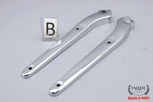 2013 Harley Dyna Switchback Back Rear Fender Frame Strut Cover Set CHROME - Picture 1 of 7