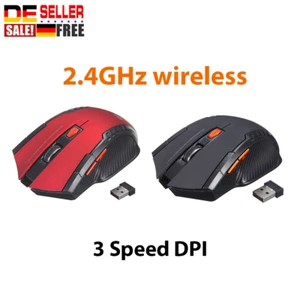 Drahtlose Maus USB Aufladbare 2.4Ghz kompatibel Für Laptop PC ipad NEU - Bild 1 von 13