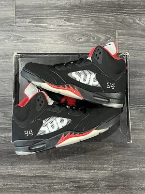 Supreme x Air Jordan 5 Retro ‘Black’ - Image 1 of 4