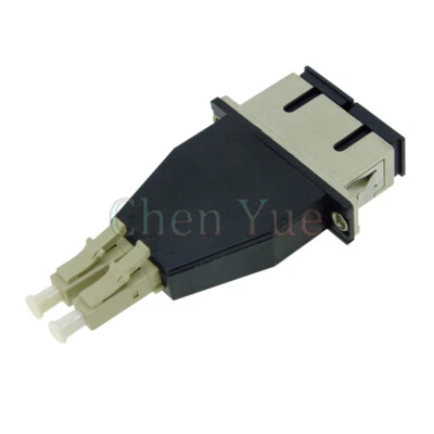 SC UPC Female to LC UPC Male MM 50/125 Duplex Fiber Hybrid Adapter Converter - Image 1 of 4