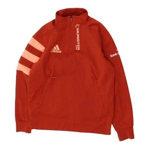Chaqueta de Entrenamiento Adidas Munster Rugby Para Hombres Roja Media Cremallera | Ropa Deportiva Jersey De Colección - Imagen 1 de 3