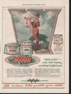 1920 WILSON VIENNA SALCHICHA LENGUA BUEY COMIDA NIÑO EXPLORADOR BOLEGARD COCINERO 18750 - Imagen 1 de 1