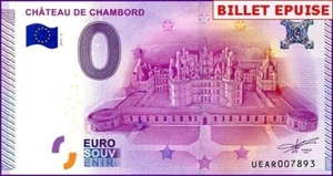 UEAR / CHATEAU DE CHAMBORD / BILLET 0 € / NULL EURO-SCHEIN / 0 € 2015-2 - Picture 1 of 1